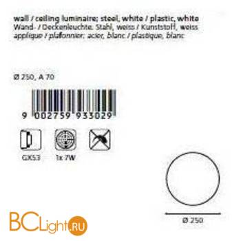 Настенно-потолочный светильник Eglo Led Giron 93302 - Схема