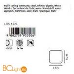 Настенно-потолочный светильник Eglo Led Giron 93303 - Схема