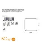 Настенно-потолочный светильник Eglo Led Giron 93305 - Схема