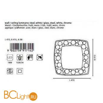 Настенно-потолочный светильник Eglo Led Toleda 91714 - Схема