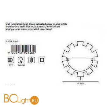 Бра Eglo Leonie 92148 - Схема