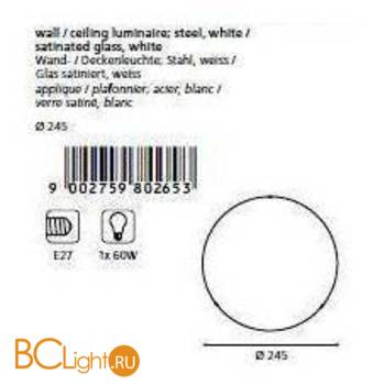 Настенно-потолочный светильник Eglo Mars 80265 - Схема