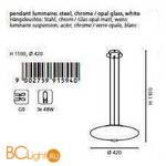 Подвесной светильник Eglo Melina 91594 - Схема