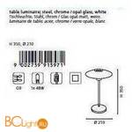 Настольная лампа Eglo Melina 91597 - Схема