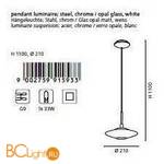 Подвесной светильник Eglo Melina 91593 - Схема
