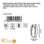 Настольная лампа Eglo Mongu 91014 - Схема