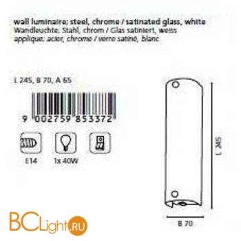 Настенный светильник Eglo Mono 85337 - Схема