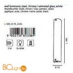 Настенный светильник Eglo Mono 85338 - Схема
