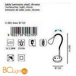 Настольная лампа Eglo Naira 92276 - Схема