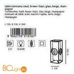 Настольная лампа Eglo Nambia 91016 - Схема