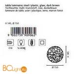 Настольная лампа Eglo Nambia 90906 - Схема