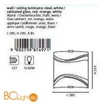 Настенно-потолочный светильник Eglo Napoli1 87497 - Схема