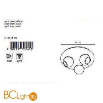 Спот (точечный светильник) Eglo Norbello3 93169 - Схема