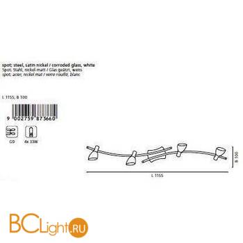 Спот (точечный светильник) Eglo Ona 87366 - Схема