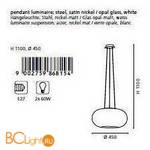 Подвесной светильник Eglo Optica 86815 - Схема