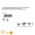 Настенно-потолочный светильник Eglo Pescara 90611 - Схема