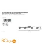 Настенно-потолочный светильник Eglo Pescara 90612 - Схема