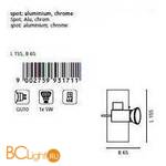 Спот (точечный светильник) Eglo Piana1 93171 - Схема