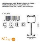 Настольная лампа Eglo Pianella 91736 - Схема