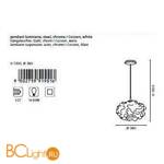 Подвесной светильник Eglo Pinneti 91901 - Схема