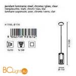 Подвесной светильник Eglo Pinto2 93161 - Схема