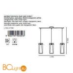 Подвесной светильник Eglo Pinto Nero 90305 - Схема