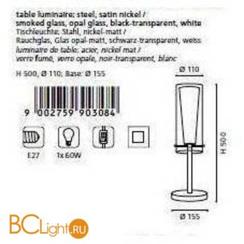 Настольная лампа Eglo Pinto Nero 90308 - Схема