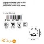 Встраиваемый спот (точечный светильник) Eglo Poli1 93151 - Схема