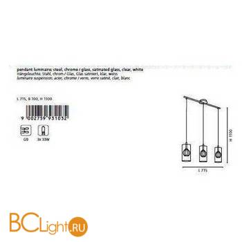 Подвесной светильник Eglo Ricabo 93103 - Схема