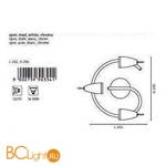 Спот (точечный светильник) Eglo Riccio 90354 - Схема