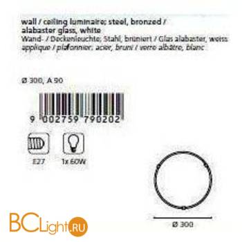 Настенно-потолочный светильник Eglo Salome 7902 - Схема
