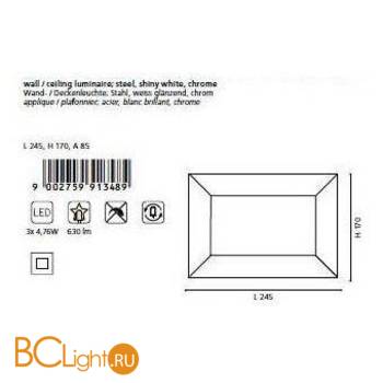 Настенно-потолочный Eglo Sania1 91348 - Схема