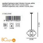 Подвесной светильник Eglo Segada 91924 - Схема