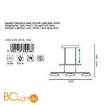Подвесной светильник Eglo Serrone 92256 - Схема