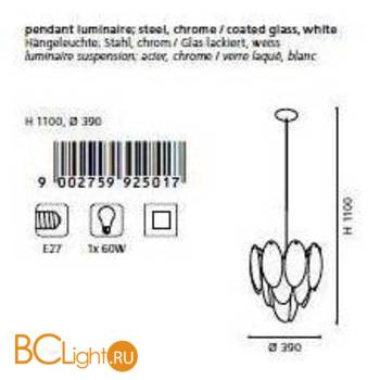 Подвесной светильник Eglo Tofo 92501 - Схема