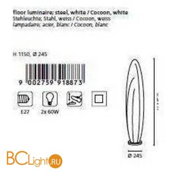 Торшер Eglo Tozza 91887 - Схема