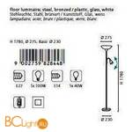 Торшер Eglo Up2 82844 - Схема