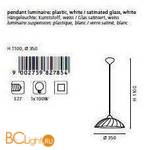 Подвесной светильник Eglo Vetro 82785 - Схема