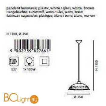 Подвесной светильник Eglo Vetro 82786 - Схема