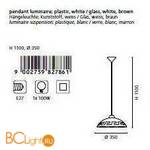 Подвесной светильник Eglo Vetro 82786 - Схема