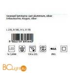 Встраиваемый спот (точечный светильник) Eglo Zimba Led 89544 - Схема