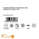 Встраиваемый спот (точечный светильник) Eglo Zimba Led 89543 - Схема