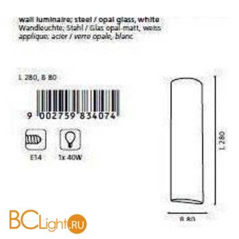 Настенный светильник Eglo Zola 83407 - Схема