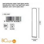 Настенный светильник Eglo Zola 83406 - Схема