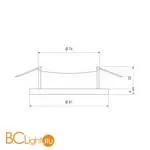 Встраиваемый светильник Elektrostandard 104A MR16 GU/GD черный/золото a031462 - Фото 0
