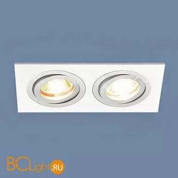 Встраиваемый светильник Elektrostandard 1051/2 WH белый a035244 - Фото 2