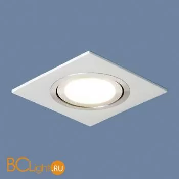 Встраиваемый светильник Elektrostandard 1051/1 WH белый a035243 - Фото 0