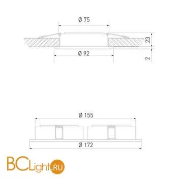 Встраиваемый светильник Elektrostandard 1061 a036418 - Фото 0