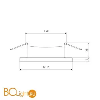 Встраиваемый светильник Elektrostandard 1071 GX53 a037498 - Фото 0