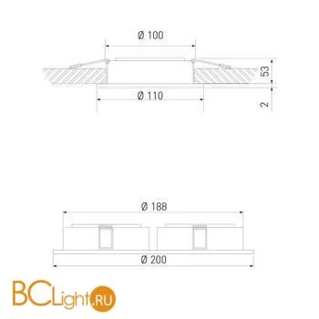 Встраиваемый светильник Elektrostandard 1071 a036504 - Фото 0